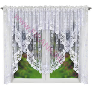 Firana gotowa LG 78 WB gip 2965A 20 cm 400 x 165