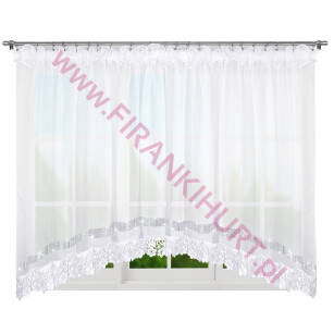 Firana gotowa LG 35 XZ 500 x 165 cm gip 3078-15 z cyrkoniami