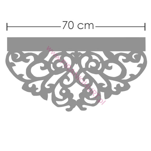 Ażur JG 2- 70 cm szary